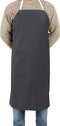 EISCO Rubber Vinyl Apron, Medium (27" W x 36" L) - Adjustable Bib Apron for Dishwashing, Butcher, Laboratory - Black...