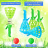 Duckura Outdoor Indoor Game Activities for Kids, Pop-Pass-Catch Ball Game with 4 Catch Launcher Baskets and 24 Balls, Birthday Party Favors Gifts ...