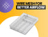 YBM Home Metal Silverware Organizer for In-Drawer Cutlery Storage, 3 Compartment Mesh Cutlery Flatware Tray Sorts Kitchen Utensils, Great for Offi...