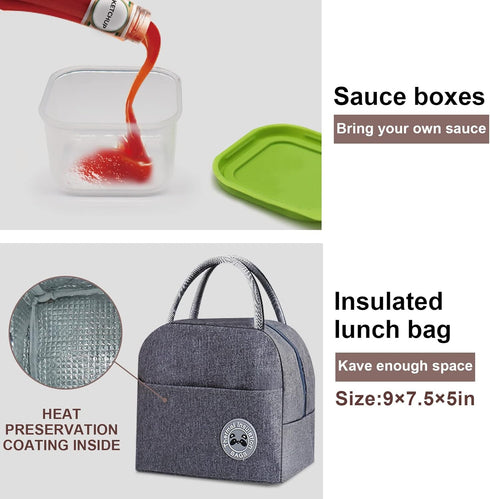 Bento Box Kit,Japanese Lunch Box 3-In-1 Compartment,Leakproof 3 Layer Lunch Container for Kids and Adults...