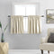 DONREN 24 Inch Length Curtain Tiers - Room Darkening Rod Pocket Small Valance Curtains for Small Window (30 W x 24 L,2 Panels,Cream Beige)...