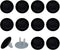 Generic 24 PCS Child Proofing Outlet Covers Pure Black Electrical Safety Socket Protection Caps for 2-Prong Power Wall Plates, czbhg-001...