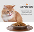 Cat Food Bowls, 2 Pcs Stainless Steel Cat Food and Water Bowls, Whisker Fatigue Shallow Cat Dishes, Small Dog Puppies Fat Faced Cat Kitten Supplie...