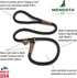 Mendota Pet Slip Leash - Dog Lead and Collar Combo - Made in The USA - Black Ice Turquoise, 1/2 in x 6 ft - for Large Breeds...