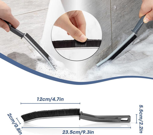 Gap Cleaning Brush, Hard-Bristled Crevice Cleaning Brush, Dead Corners Multifunctional Brushes, Bathroom Crevice Gaps Cleaning Brush, Groove Clean...