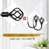 KAMANINA Decorative Curtain Drapery Holdbacks Twisted Cage Finials, Black(1 Pair/2 Pack), Small...