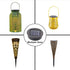 AA 600Mah Solar Lantern Top Replacement for Outdoor Solar Lantern Lights Waterproof, Warm White Glow (Round Solar Panel)...