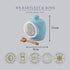 Wm Bartleet & Sons Traditional Porcelain Small Salt Pig with Wooden Salt Serving Spoon - Blue...