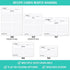 321Done Recipe Cards, Made in USA - From the Kitchen Of, 4x6 Black and White Modern Minimalist, Large Double-Sided for Weddings, Bridal Shower - S...