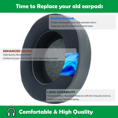 Cooling Replacement Earpads Cushions Compatible with Razer Kraken 7.1 V2 / Razer Kraken Pro V2 / Razer Kraken V2 Gaming Headset Ear Pads with Cool...