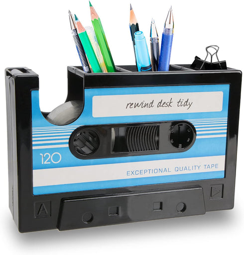 YXQ Fun Tape Dispenser Novelty Unique Pen Dispenser Cool Retro Desk Accessories?Blue...