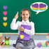 Teling 24 Pcs Heart Shape Lined Sticky Notes Employee Cute Sticky Notes Bright Colorful Sticking Power Memo Pads Self Sticky Note Pads for Office ...