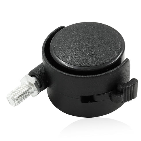 4 Pack 1.5 Inch Caster Wheel Replacement, M8 Office Chair Caster Wheel, Universal Standard Size Furniture Wheel with Locking Braking Threaded Scre...
