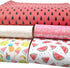 Summer Fruits Faux Leather Sheet Glitter Synthetic Leather Fabric Assorted 5 Pcs 7.7" x 12.9" (20 cm x 33 cm) for Hair Bows Headbands Making...
