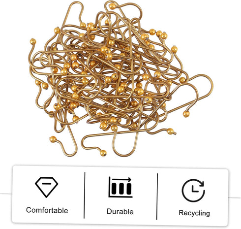 40pcs Hook up Christmas Tree Hangers Xmas Hanging Hook Holiday Ornament Hanger Hooks for Ornaments Christmas Party Favor Metal Clothes Rack Iron M...