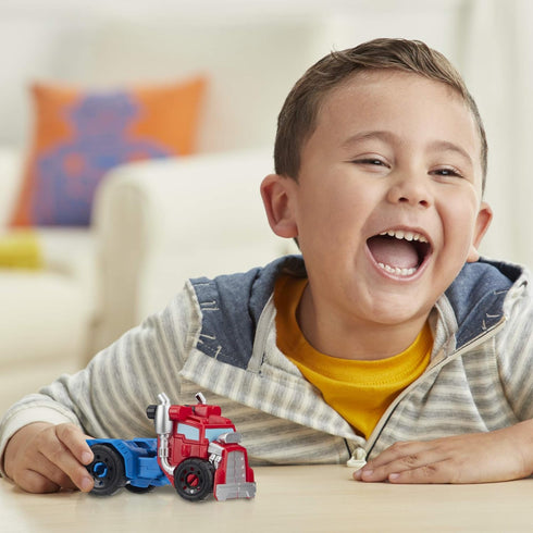 Transformers Playskool Heroes Rescue Bots Academy Optimus Prime Converting Toy, 4.5-Inch Action Figure, Toys for Kids Ages 3 and Up...