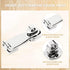 2 Pcs 3 Inch Marine Grade Door Hasp, 316 Stainless Steel Swivel Safety Hasp, Heavy Duty Door Hasp with Turning Padlock Eye Mount...