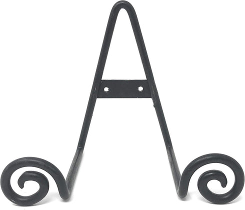 India Handicrafts Swirl Black 5 inch Iron Metal Decorative Display Easel...