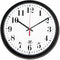 Black Quartz Contract Clock, 13.75" Overall Diameter, Black Case, 1 Aa (Sold Separately)...