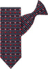 Jacob Alexander Men's Happy Valentine's Day Hearts and Love Arrows Pre-Tied Clip-On Neck Tie - Black White Red...