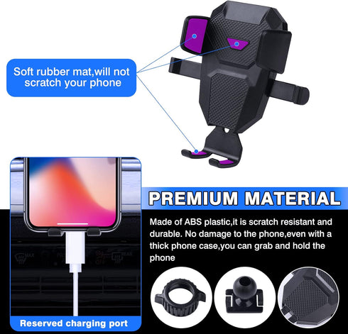 Karltys Car Phone Holder for Mazda CX-5 2017-2024 Accessories CX5 Cell Phone Holder Air Vent Mount for 4-7 Inch Phones Hands Free Thick Case Frien...