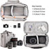 FOSOTO Camera Bag Case with Waterproof Rain Cover Compatible for Nikon D3500 D5600 D7500 D610 Canon EOS 4000D 2000D SL3 T7 M50 M6 SX530 Fujifilm X...