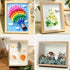 8x10 Shadow Box Frame Display Case with Letter Stickers, Display Case Box for Memorabilia, Baby Items, Crafts, Tickets and Photos (Natural Gray, 8...