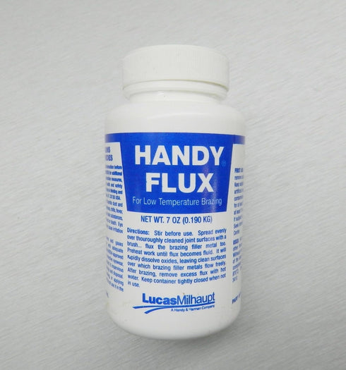 HANDY FLUX PASTE 7 OZ JAR w/ BRUSH CAP - SILVER SOLDERING BRAZING JEWELRY MAKING (E10)...