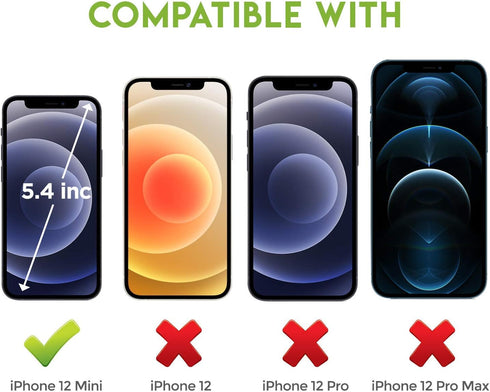 iPhone 12 Mini Screen Protector - (5.4 Inch) Tempered Glass Screen Compatible with Apple (3 PACK)...