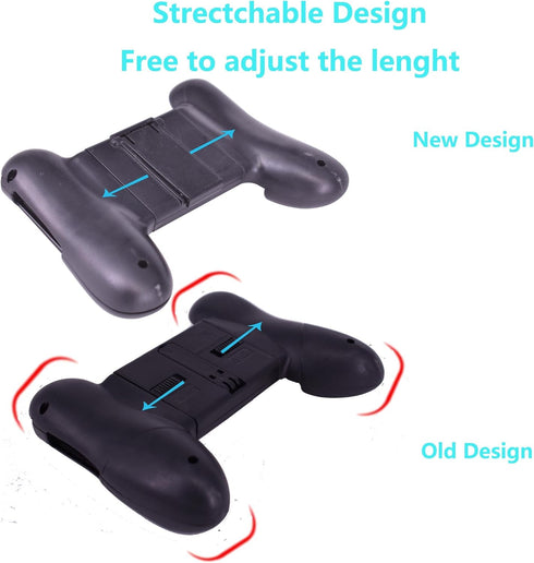 2pcs Game Clutch Universal Grip Adjustable Phones Mobile Controller Phone Game Grip Case Ergonomic Design Game Grip Handle Controller Stand Holder...