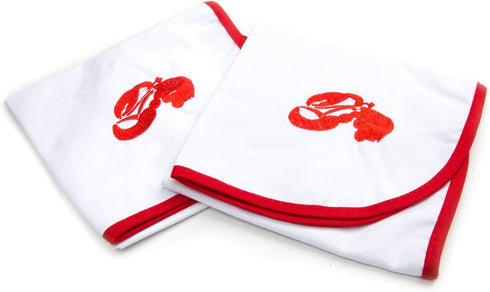 Cotton Lobster Bibs, Set of 2, 0.125 x 14 x 21 inches...