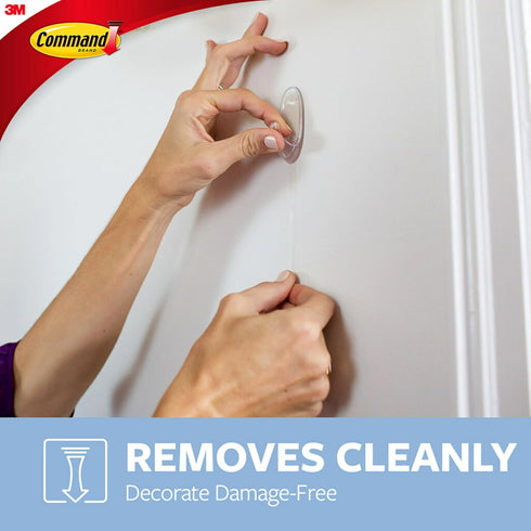 Command 6-packages of Large Hook, Decorate Damage-Free, Holds 4 lbs (17093CLRES)...