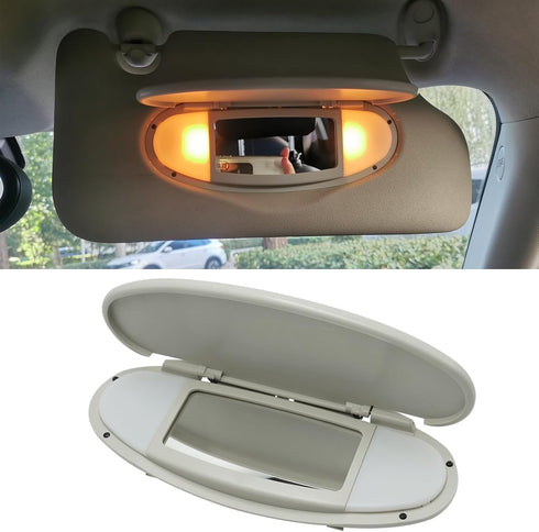 Compatible with 2007-2014 Mini Cooper Sun Visor Vanity Mirror Cover,Front Visor Illuminated Mirror Cover Replacement R55/56/60 for Left/Right,1PCS...