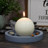 4 Inch Pale Ivory Ball Candles...