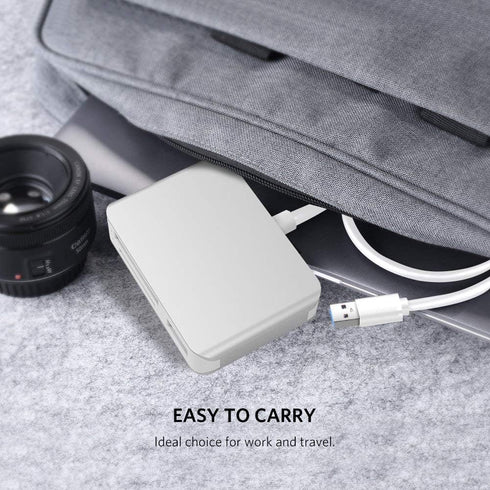 Upgraded Version XQD Card Reader USB 3.0 SD(HC/XC) TF Reader With USB3.0x2 Fast Speed Up to 5Gbps, Compatible With Sony G&M Series XQD and TF/SD/S...