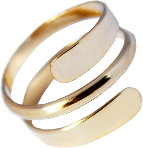 Toe Ring | Pipeline 14K Gold Fill | Adjustable Ring For Foot Or Midi | Unisex Ring for Men or Women...
