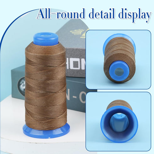 0.55mm Beading Threads, 490Yards Round Waxed Threads Polyester Cord Bracelet Beading Cords Beading Threads Waxed Polyester Cord Waxed Cord for Bra...