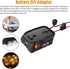 Power Wheel Adapter with Fuse & Switch, Secure Battery Adapter for Ridgid AEG 18V Hyper Lithium Battery, with 12 Gauge Wire,Good Power Convertor f...