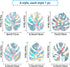 GORGECRAFT 6x7 Inch Leaf Window Clings Static Rainbow Window Stickers Anti-Collision Glass Decals Sun Catcher Decorations Non Adhesive Prismatic V...