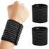 2 PCS Elastic Wrist Support Band Wrap Breathable Wrist Brace Adjustable Wrist Straps Support Relieves Wrist Pain Arthritis Tendonitis Sports Use f...