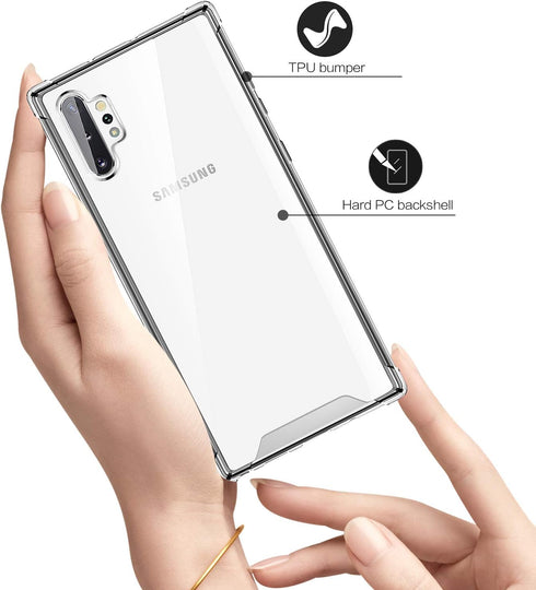 Salawat Galaxy Note 10+ Clear Gradient Case - Slim, Scratch-Resistant, Shockproof TPU Bumper, 6.8inch...