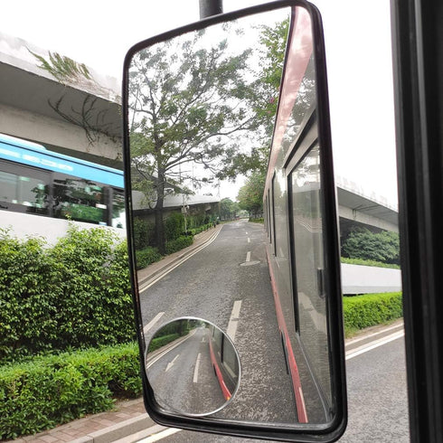 2PCS Non-adjustable Large Stick-on Convex Blind Spot Mirror,3.75" HD Glass Big Round Convex Rear View Mirror,Strong Adhesive Mirror for Car, Van, ...