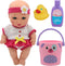 New Adventures Magic Nursery: Love Buckets - Bath Safe 8" Baby Doll Playset, Bath Time Playset, Ages 2+...