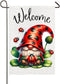 Ladybug Gnome Garden Flag 12x18 Inch Double Sided Ladybugs Welcome Yard Flag Outdoor Spring Decorations Home Patio Lawn Farmhouse Decor...