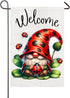 Ladybug Gnome Garden Flag 12x18 Inch Double Sided Ladybugs Welcome Yard Flag Outdoor Spring Decorations Home Patio Lawn Farmhouse Decor...