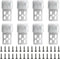 8pcs Couch Spring Repair Kit 5 Holes Fasteners Spring Buckle Spring Fixing Clip with 32pcs Mounting Screws for Sofa/Chair/Couch/Bed Spring Clips R...