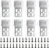 8pcs Couch Spring Repair Kit 5 Holes Fasteners Spring Buckle Spring Fixing Clip with 32pcs Mounting Screws for Sofa/Chair/Couch/Bed Spring Clips R...