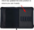 Lanxivi 10 Slots Fountain Pen Case Black, Waterproof Canvas Pen Holder Display Pouch Bag by KACO......