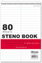 BAZIC Perforated Writing Pad Writing Pad, 80 Sheets 6"x9" White Gregg Ruled Steno Book, Lined Writing Pads for Office School, 1-Pack...