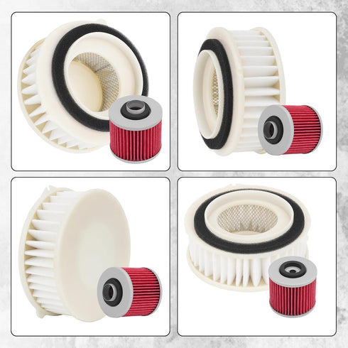 4TR-14451-00 Air Filter Oil filter Cleaner Compatible with Yamaha V-Star 650 XVS650 Custom Drag Star 650 XVS650A, Vstar 650 XVS650A Classic XVS650...